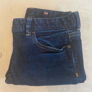 Jcrew crewcut toothpick dark wash jeans size 10